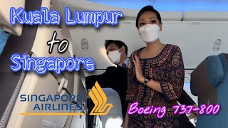 AFTER 2 YEARS! Singapore Airlines B737-800 | ECONOMY