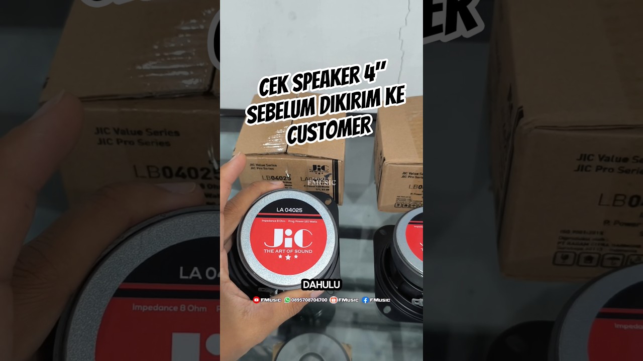Cek Speaker 4 inchi JiC LA04025 Pesanan Customer 