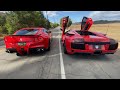 Italian V12 battle: Lamborghini Murcielago or Ferrari F12?