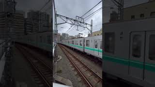 東急電鉄 目黒線 不動前駅（東京メトロ 南北線 9000系）