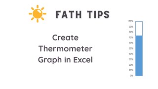 How to Create Thermometer Chart in Excel