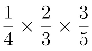 How to Multiply Three Fractions