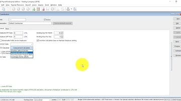 SQL Payroll Software Tutorial 007 Maintain Contribution
