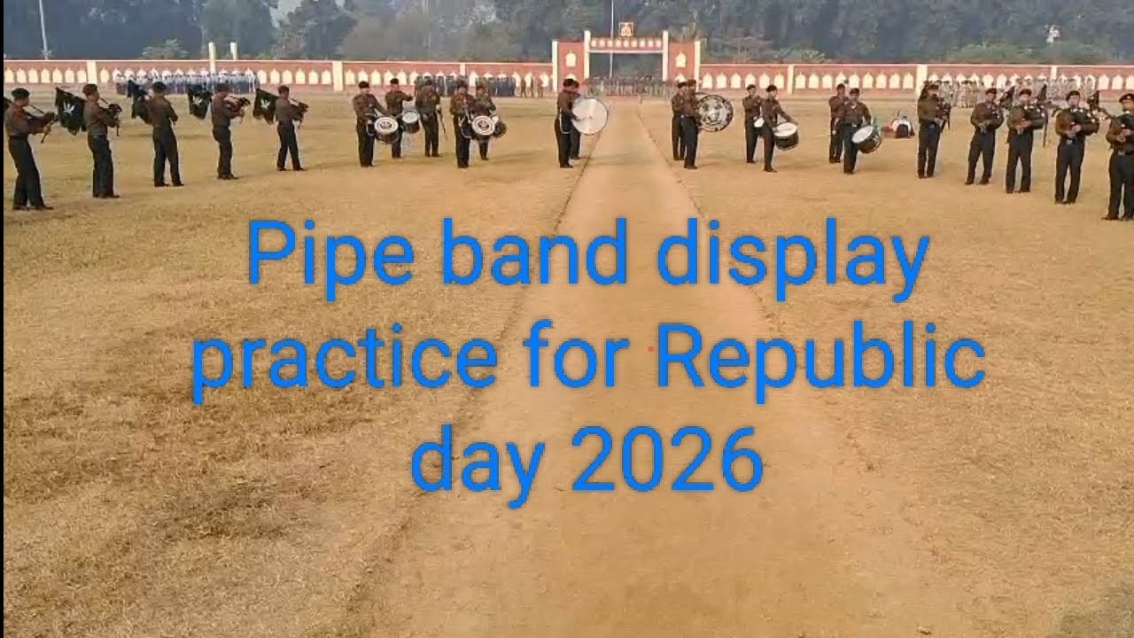 Pipe band display practice 