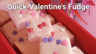 Quick Valentine's Fudge
