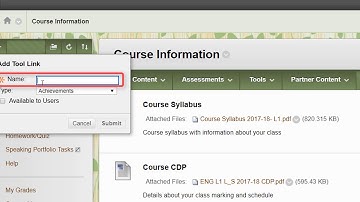 Adding Contact Information on Blackboard