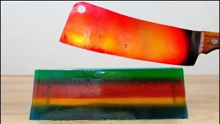 تجربه سكين الحوم المتوهجه 1000 درجه مقابل الجيلي #شاهد_ماذا_سيحدث screenshot 5