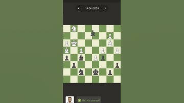 Daily Puzzle || October 14th || #chess #chessplayer #chessgame #chesscom #chesstraps #chessbaseindia