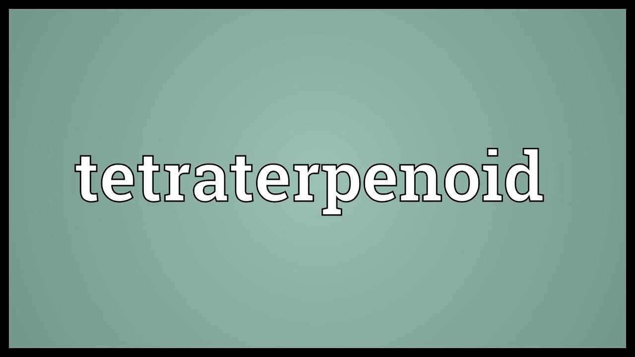 Tetraterpenoid Meaning