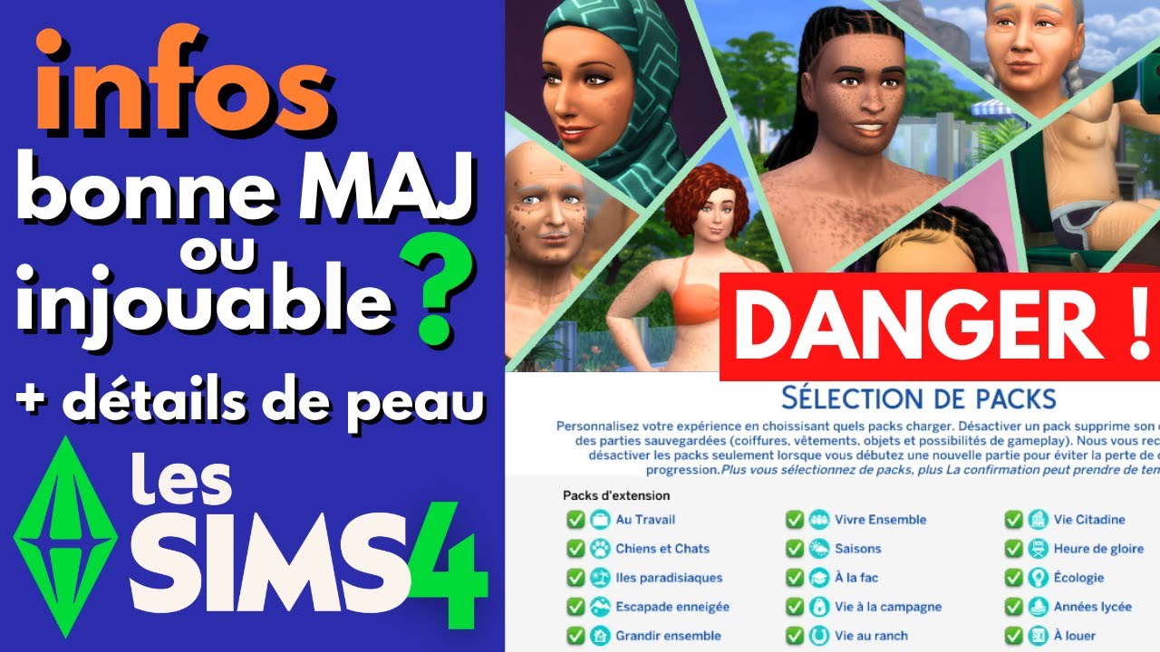 BONNE mise à jour 👍 ou jeu INJOUABLE ? 😱 Les Sims 4