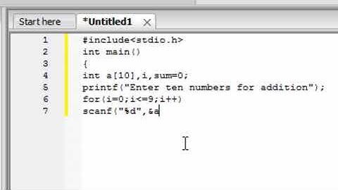 How to add 10 numbers using array in c language in hindi and english
