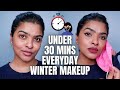 Easy Everyday WINTER MAKEUP Routine (Under 30 MINS) + GIVEAWAY | PM Skin Care tips | Shalini Mandal