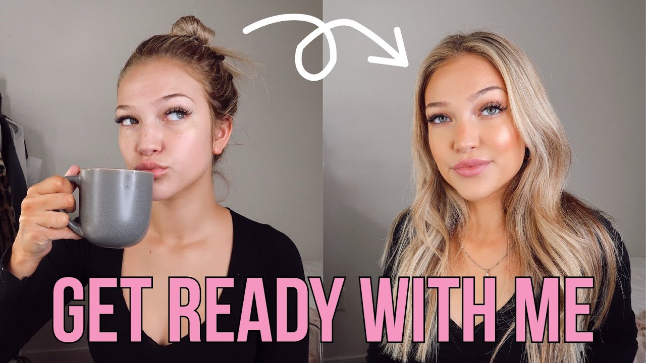 get ready with me for my internship: makeup, hair & outfit | maddie cidlik