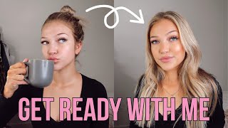 get ready with me for my internship: makeup, hair & outfit | maddie cidlik