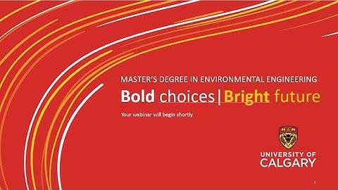 Master in Environmental Engineering Information Session