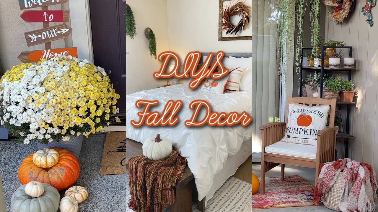 Diys Para Decorar La Entrada,Recámara, Baño Y Patio En Otoño | Sandy Bella