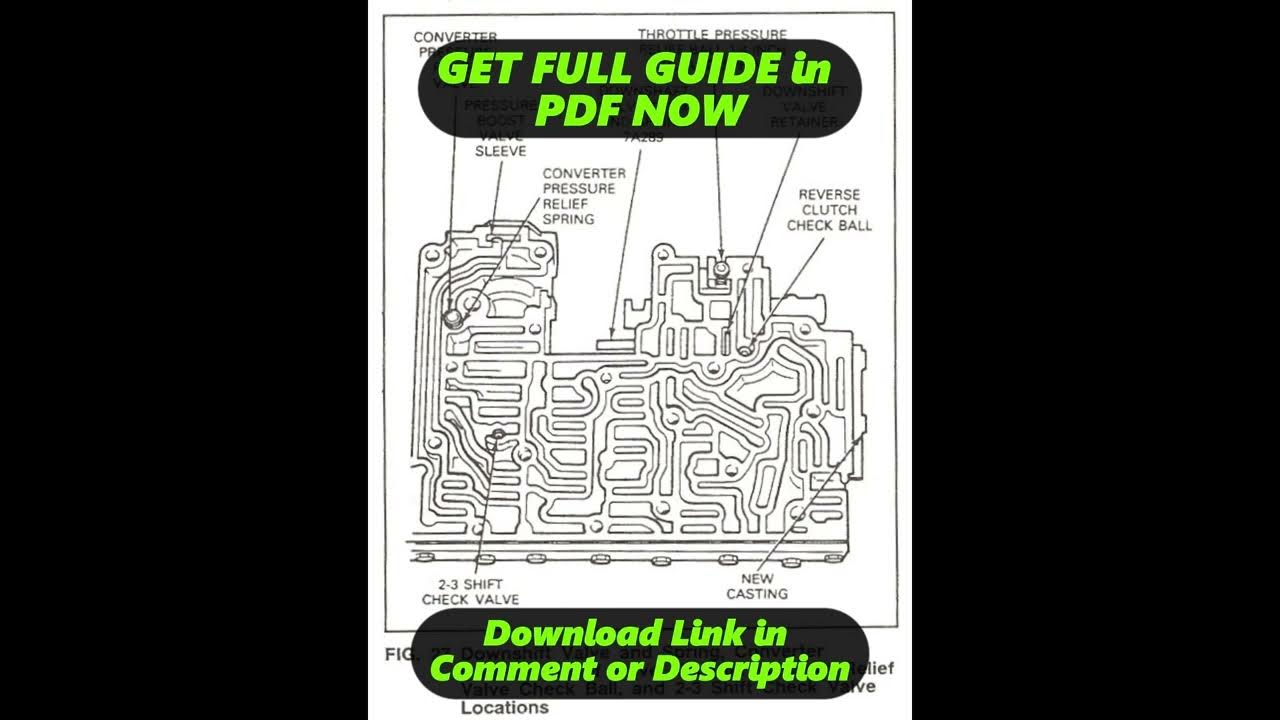  diagram ford c6 valve body diagram youtube
