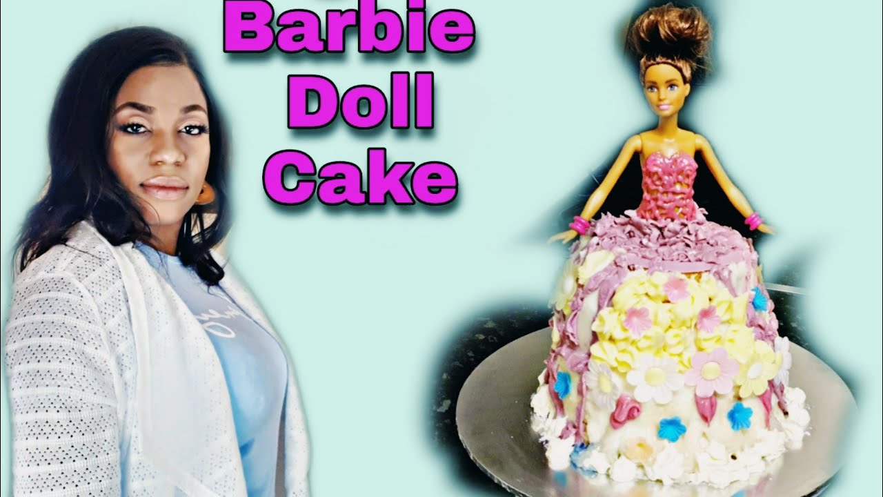 Cake Decorating Barbie Cake J Ai Surpris Ma Fille Avec Le Gateau Barbie Youtube