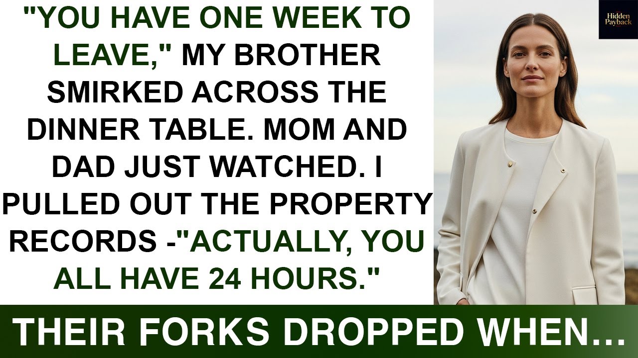 At Christmas Dinner, My Sister Said 'Time To Move Out'—So I Showed Her The Property Deed