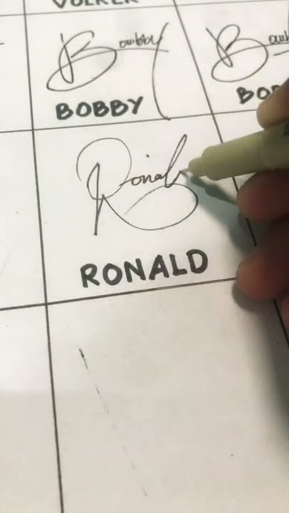 RONALD Signature | Inspirasi Tanda Tangan #shorts #tandatangan