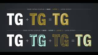 Trade Gothic® Display Fonts from Monotype