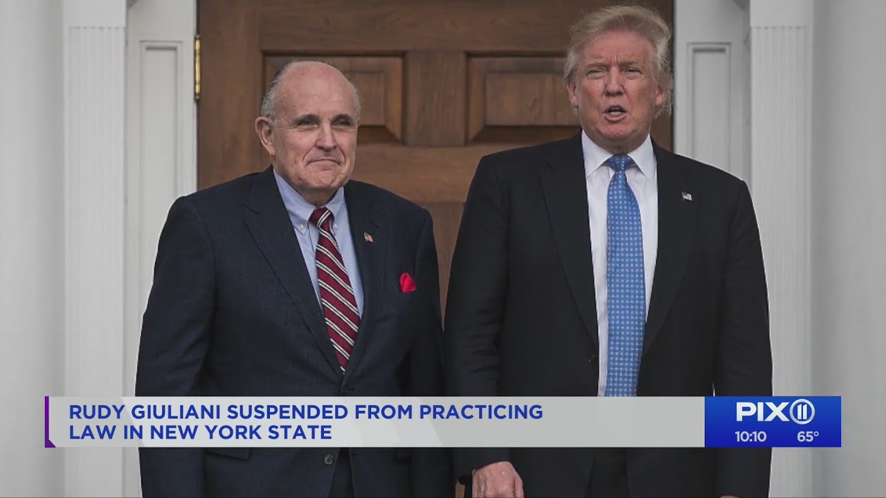 Rudy Giuliani suspended from practicing law in New York state