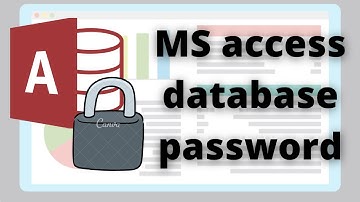 how to protect access database with password
