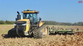 600 HP CHALLENGER MT875E Tractor and WISHEK Disk