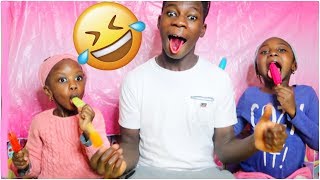 Funny Kids Popsicles Challenge