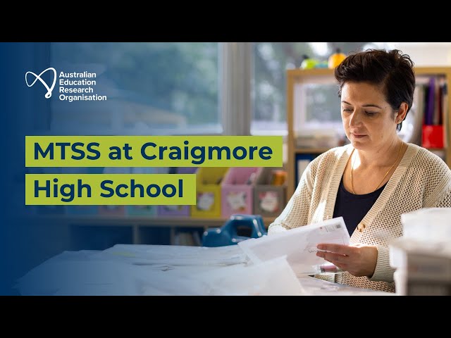 Watch MTSS at Craigmore High School (SA) on YouTube.