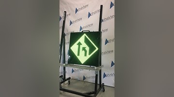 VMS test- vehicle mounted LED sign / LED Roof Warning System