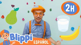 Blippi escala rocas y bebe batidos saludables. | Blippi Español | Videos educativos para niños