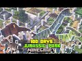 I Spent 100 DAYS Building A DINOSAUR ZOO In MINECRAFT