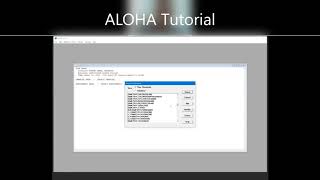 Hazard Consequence Analysis: ALOHA Software - Tutorial Step-by-Step screenshot 1