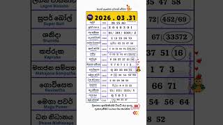 2026 03 31  Lotharai        dlb nlb shorts lottery