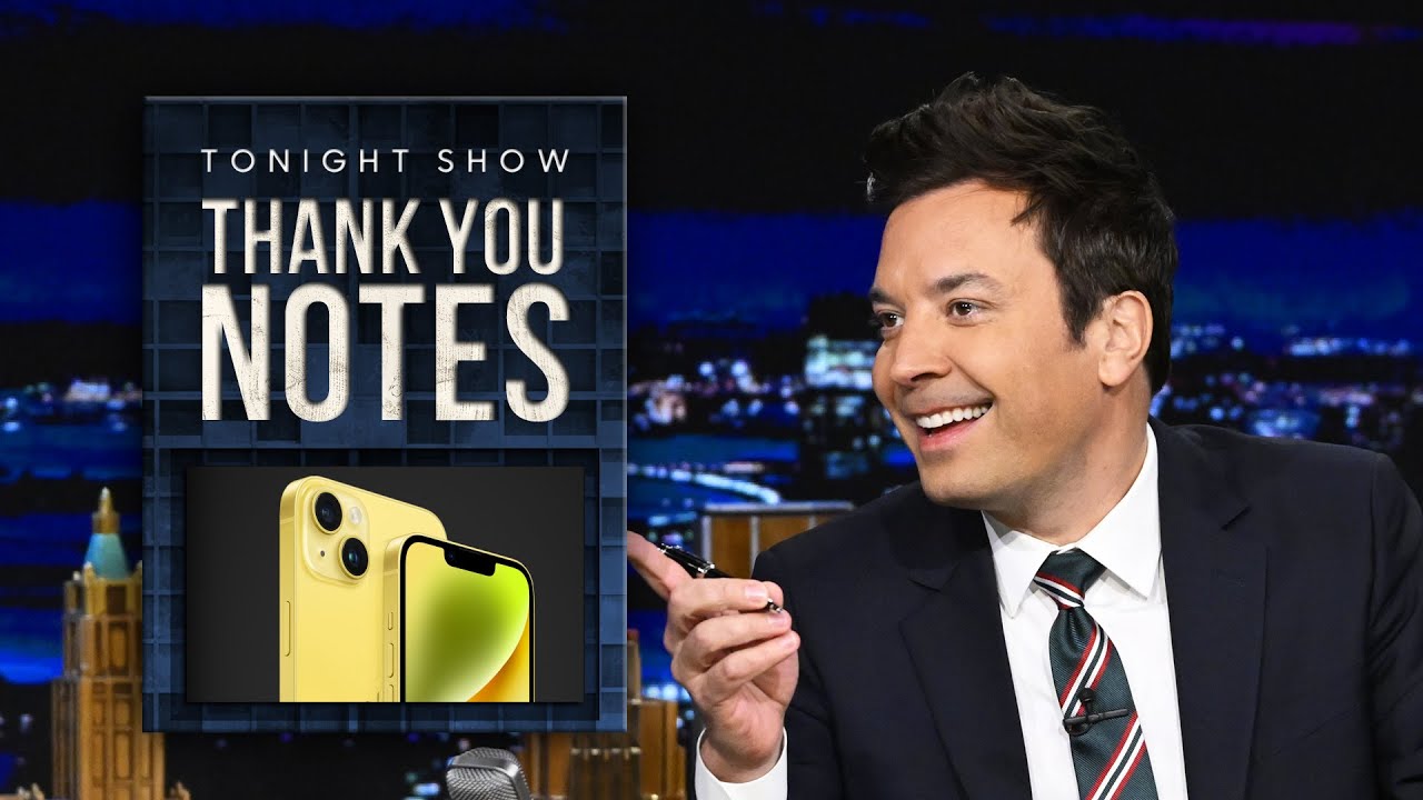 ⁣Thank You Notes: Daylight Savings, Apple's Yellow iPhone | The Tonight Show Starring Jimmy Fall