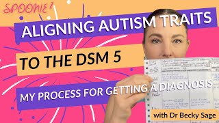 Aligning Autism Traits to the DSM 5 - my process for getting a diagnosis