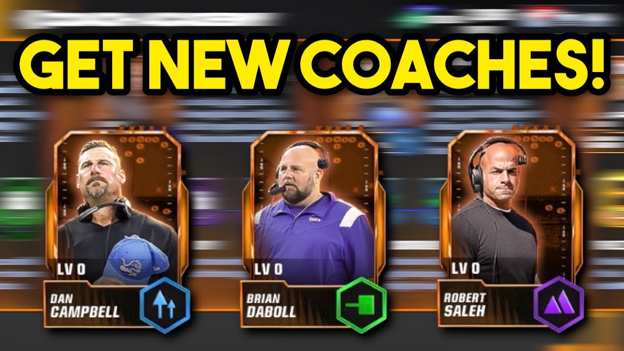 HOW TO GET NEW COACHES IN MADDEN MOBILE 24!!! UNIQUE PLAYS AND TEAM BOOSTS!!! Madden Mobile 24