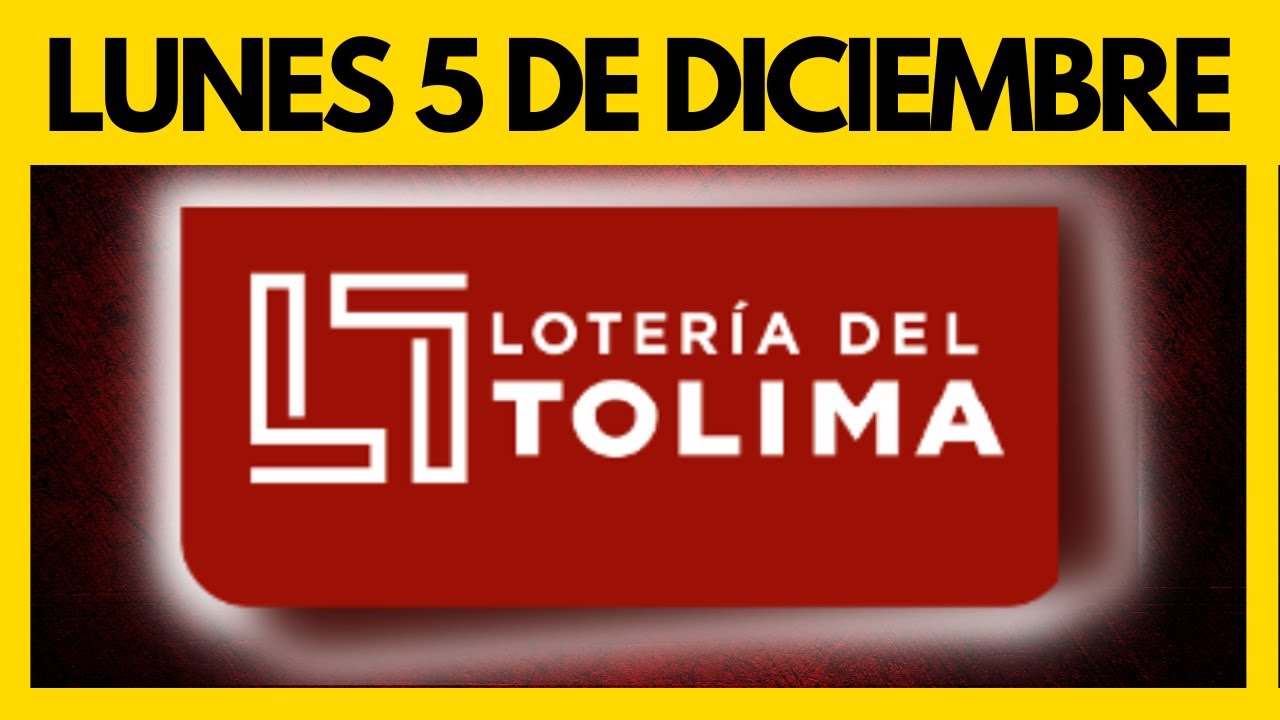 Resultado de la Loteria del TOLIMA del LUNES 5 DE DICIEMBRE DE 2022 ✅✅✅ (Ultimo sorteo)