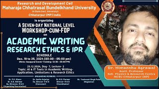AI & IT Tools in Academic Writing- Application, Limitations & Research Ethics screenshot 1