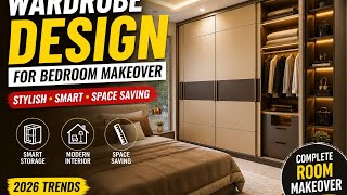 Simple &amp; Modern Wardrobe Design for Bedroom | Home Interior Upgrade