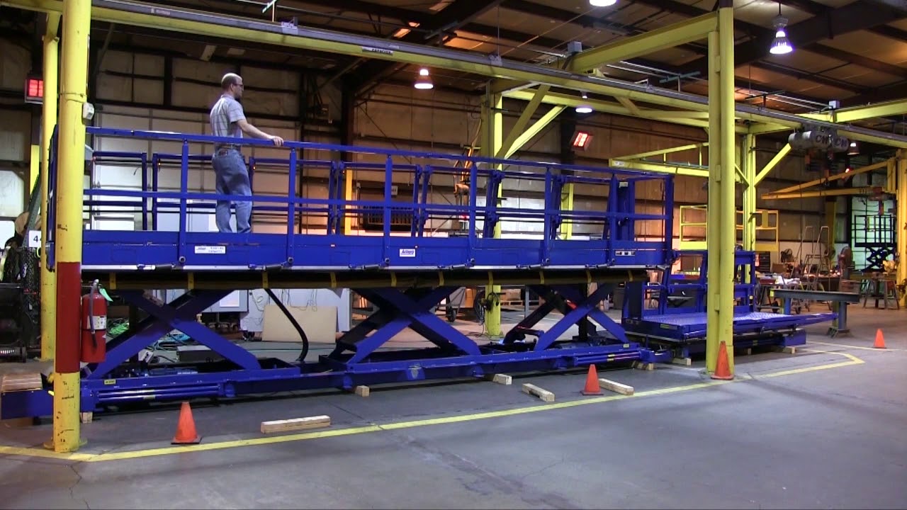 Work Platform Lift With Synchronized Sections | Autoquip - YouTube