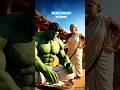 Hulk vs Dadi Funny Scene #hulk #anime #cartoon #viral #youtubeshorts #marvel #naruto #views #memes