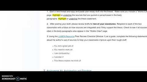 English 102: Week 4 Video Overview