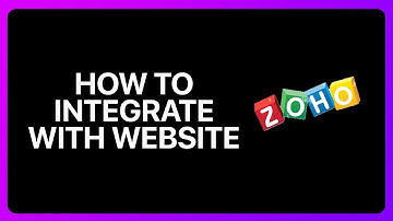 How To Integrate Zoho CRM With Website Tutorial