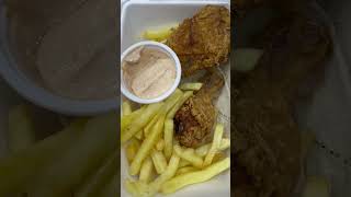 Fried chicken with island sauce bahrainfood yummy satisfying