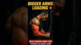 BIGGER ARMS FOR BODY #FITNESS SLOGAN HERE #ytshorts #motivation #chest