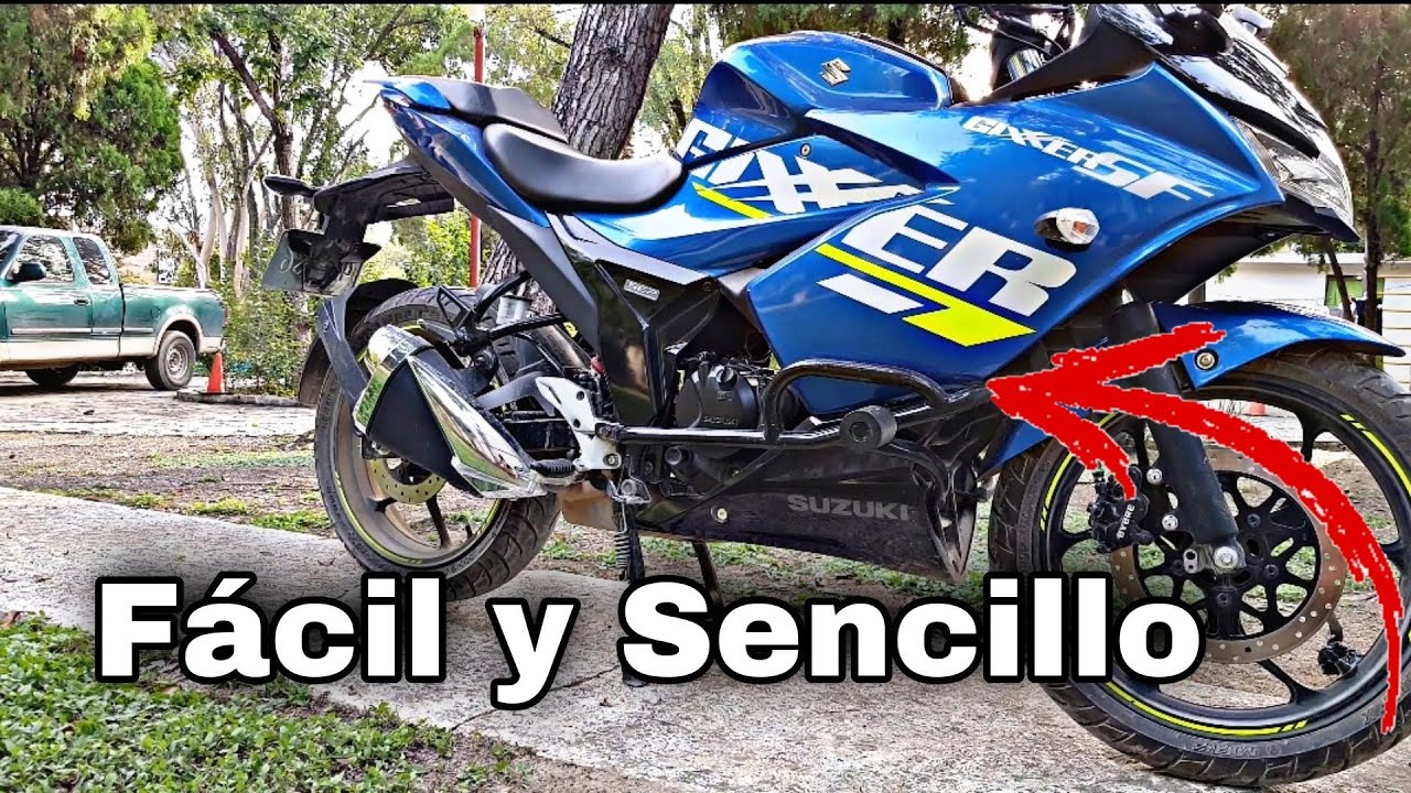 Removiendo los Sliders Gixxer SF 155 YouTube