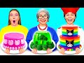 Me vs Grandma Cake Decorating Challenge | Edible Battle by Crazy DO