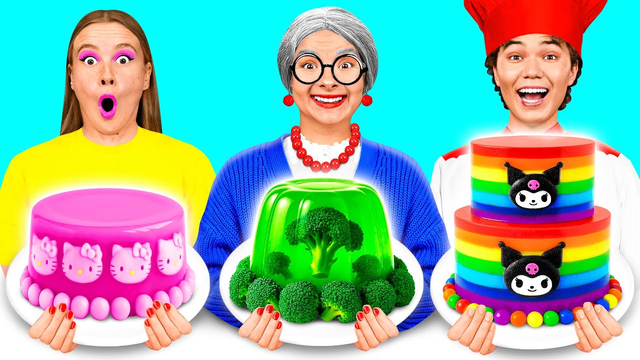 Я против Бабушки Кулинарный Челлендж Укрась Торт | Съедобная Битва от Crazy DO